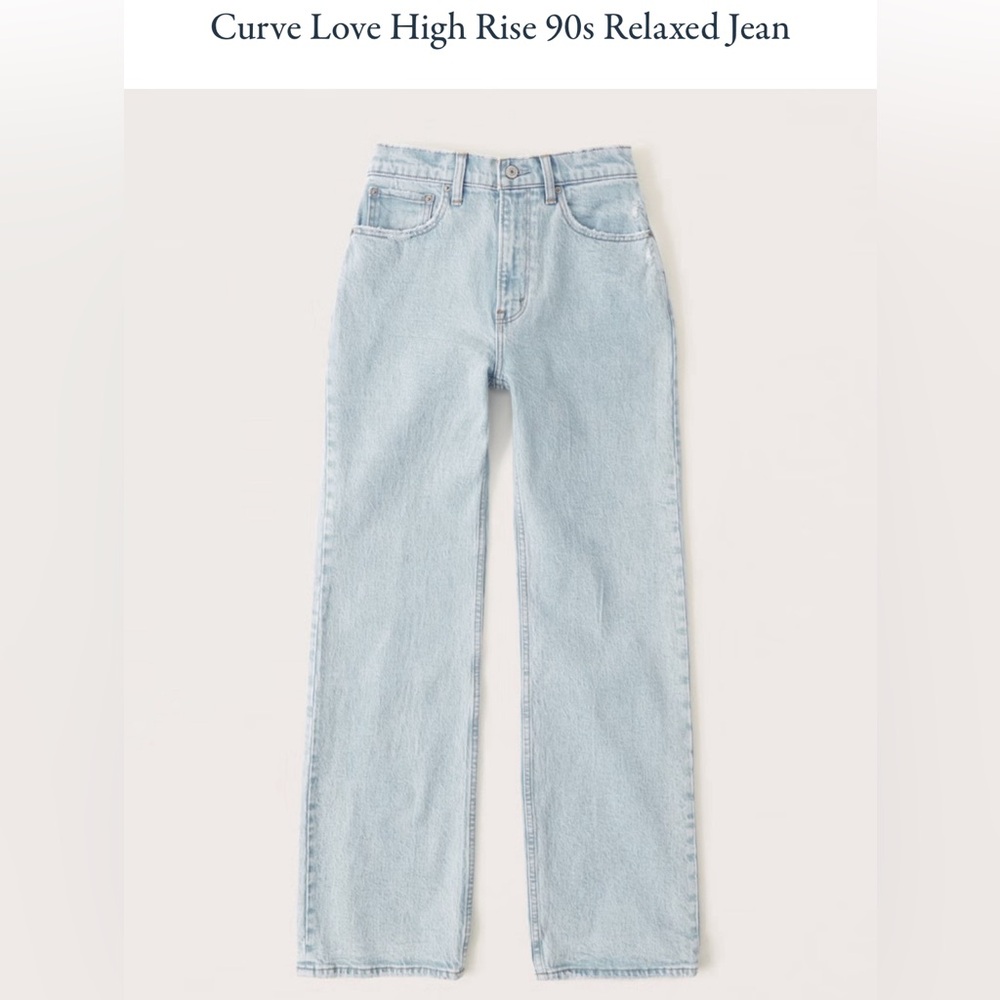 Abercrombie Curve Love 90s Relaxed Jean - 28 Short - 6 Short - High Rise
